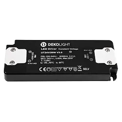 LED driver FLAT CV UT24V konstant spænding, omskiftelig, grå, sort