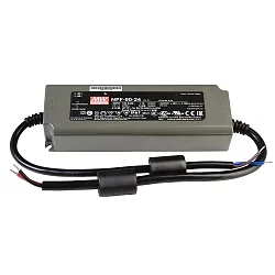 Meanwell Strømforsyning, CV, NPF-90-24, spændingskonstant, 90-305V AC/50-60Hz, 24V DC, 0-3750 mA, 90W