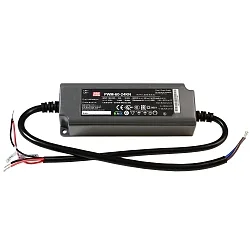 Meanwell Strømforsyning, CV, PWM-60-24KN, spændingskonstant, dæmpbar: KNX, 90-305V AC/50-60Hz, 24V DC