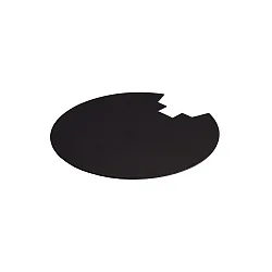 Rear cover for series UNI II, metal, IP20, black