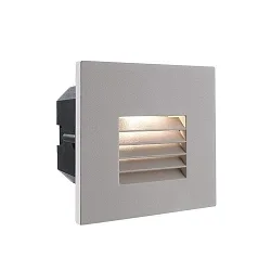 Dækning GRID til LED Vægindbygningslampe LIGHT BASE II COB OUTDOOR, 10 x 10cm, strålevinkel 65°, aluminium, sølv grå