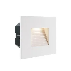 Dækning FIRKANTET / TRIN til LED Vægindbygningslampe LIGHT BASE II COB OUTDOOR, 10 x 10cm, strålevinkel 70°, hvid