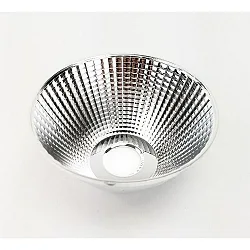 Reflector for outdoor series COLT, version 30W, Ø 11cm / H 6.3cm, plastic, silver, 12°