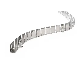 Flex Profil til D FLEX LINE SIDE LED Strip, 50cm (rolle), anodiseret aluminium, sølv matt