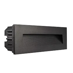 Dækning Trin til LED Vægindbygningslampe LIGHT BASE III OUTDOOR, sort