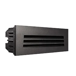 Cover Window blind for recessed LED wall luminaire LIGHT base III outdoor, black