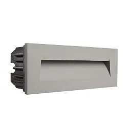 Dækning Afrunding til LED Vægindbygningslampe LIGHT BASE III OUTDOOR, grå