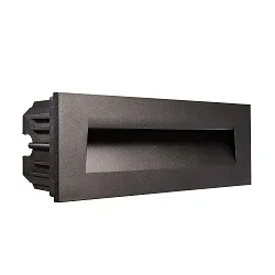 Dækning Afrunding til LED Vægindbygningslampe LIGHT BASE III OUTDOOR, sort