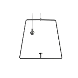 Pendel til magnetisk lampe MIRAM, B/H: 20,5cm/18,5cm, grå