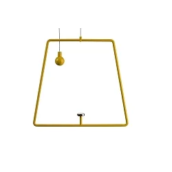 Pendel til magnetisk lampe MIRAM, B/H: 20,5cm/18,5cm, gul