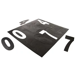 Husnumre CASA / NUMBER 0-9, sort