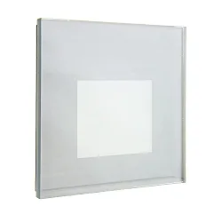 Dæksel ALWAID 2 - MILKY firkantet, hvid aluminium