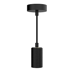 Pendel ALILX WAVE 2M 1-flamme, kort, justerbar E27 IP20, sort dæmpbar