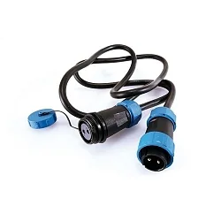 Cable system Weipu HQ 12/24/48V Connecting cable 2-poles, 100cm