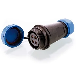 WEIPU HQ 12 / 24 / 48V socket 4-pin, FEMALE, IP67
