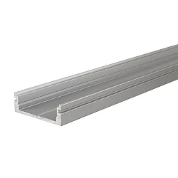 AU-01-15, flat U-profile for 15 - 16,3 mm LED stripes, 100cm, anodized aluminum