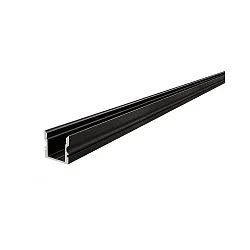 AU-02-10, høj U-Profil til 10 - 11,3 mm LED Strips, 200cm, sort mat børstet