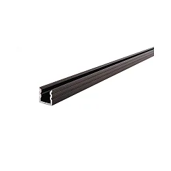 LED Profil AU-02-05 høj U-Profil til 5-5,7mm LED Strips, 200cm, sort mat børstet