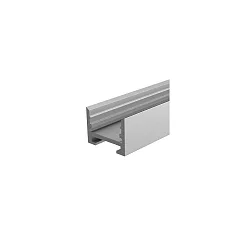 Reprofil Nuten-Profil, U-høj AU-10-12, aluminium anodiseret, 200cm, hvid
