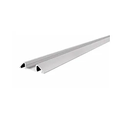 LED Profil AM-01-10 flad Overflade profil til 10-11,3mm LED Strips, 200cm, anodiseret aluminium - uden dækning