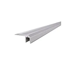 Reprofil TrappeProfil AL-02-10 til 10 - 11,3 mm LED Strips, aluminium anodiseret, 200cm, sølv