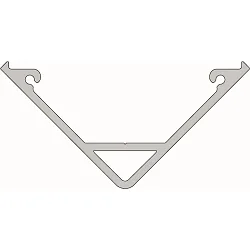 Corner profile AV-05-15 for 15 mm LED Stripes, silver matt, anodised, 200cm