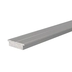 Carrier profile LED carrier T-01-15 for 15 - 16,3 LED stripes, matt silver
