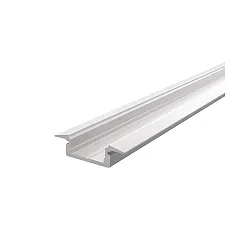 ET-01-10, flad T-Profil til 10 - 11,3 mm LED Strips, 200cm, hvid mat
