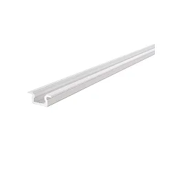 LED Profil ET-01-05 flad T-Profil til 5-5,7mm LED Strips, 200cm, hvid mat