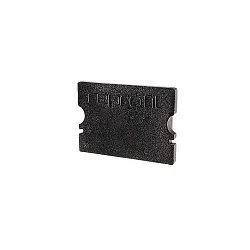 Endekappe P-AU-02-15, 21 mm, 2 stk., sort