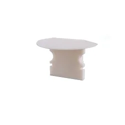 Endekappe P-ET-02-08, 23 mm, 2 stk., hvid