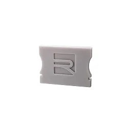 Accessories for LED profile P-AU-02-20 endcaps, 2 items, grey