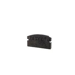 Endekappe F-AU-01-10, 16 mm, 2 stk., sort
