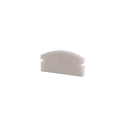 Endekappe F-AU-01-12, 18 mm, 2 stk., hvid