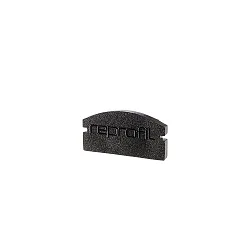 Endekappe F-AU-01-12, 18 mm, 2 stk., sort