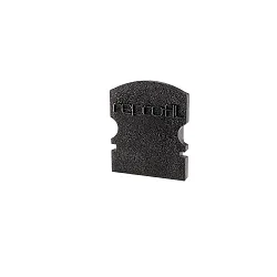 Endekappe F-AU-02-08, 14 mm, 2 stk., sort