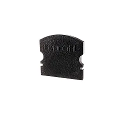 Endekappe F-AU-02-12, 18 mm, 2 stk., sort