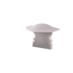 Endekappe F-ET-02-08, 23 mm, 2 stk., grå