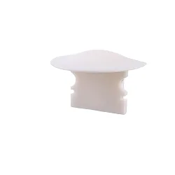 Endekappe F-ET-02-10, 25 mm, 2 stk., hvid