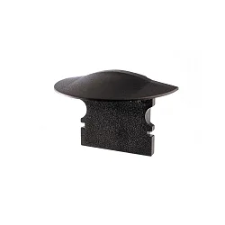 Endcaps f-ET-02-10, 25 mm, 2 items, black