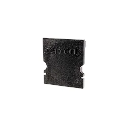 Endcaps H-AU-02-12, 18 mm, 2 items, black
