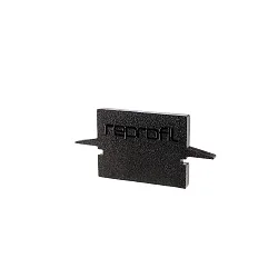 Endekappe H-ET-01-10, 25 mm, 2 stk., sort