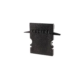 Endekappe H-ET-02-10, 25 mm, 2 stk., sort