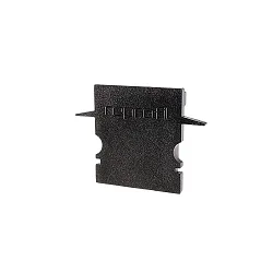 Endekappe H-ET-02-12, 27 mm, 2 stk., sort