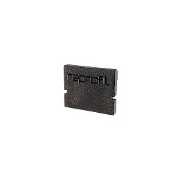 Endekappe H-AU-01-08, 14 mm, 2 stk., sort