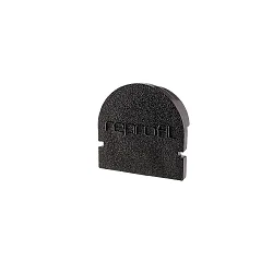 Endekappe R-AU-01-10, 16 mm, 2 stk., sort
