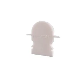 Endekappe R-ET-02-10, 25 mm, 2 stk., hvid