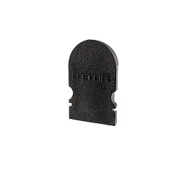 Endekappe R-AU-02-08, 14 mm, 2 stk., sort