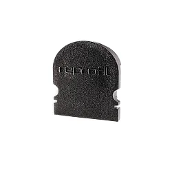 Endekappe R-AU-02-15, 21 mm, 2 stk., sort