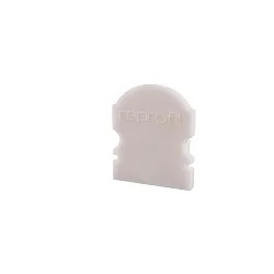 Endekappe L-AU-02-10, 16 mm, 2 stk., hvid